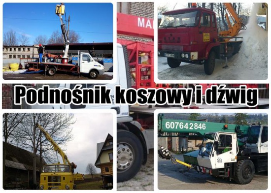 Podnośnik koszowy i dźwig - Zakopane, Nowy Targ