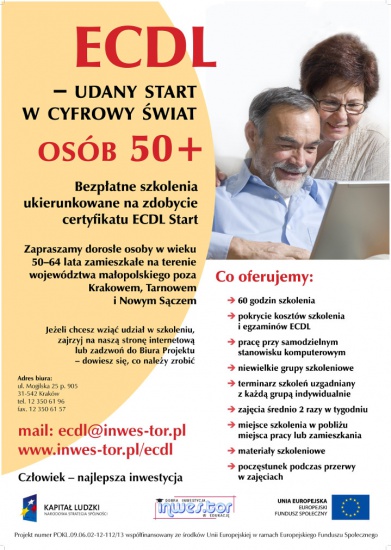 Bezpłatne szkolenia komputerowe w woj. małopolskim